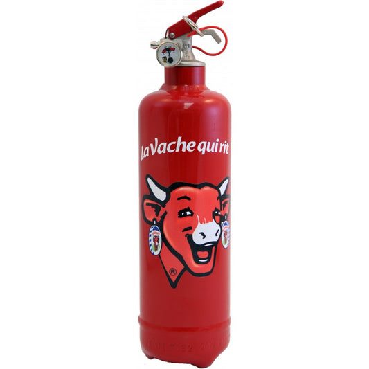 Extincteur vache qui rit rouge Fire Design